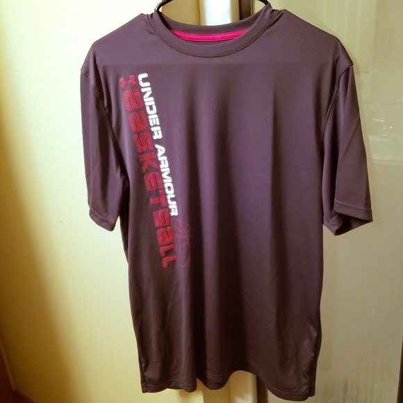 Under Armour Other - Under Amour Mens Heatgear Grey Bball shirt Sz M